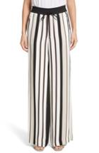 Women's Lafayette 148 New York Allen Legacy Stripe Drape Cloth Pants, Size - Black