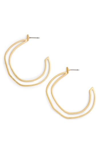 Women's Rebecca Minkoff Sadie Sculptural Wave Hoop Earrings