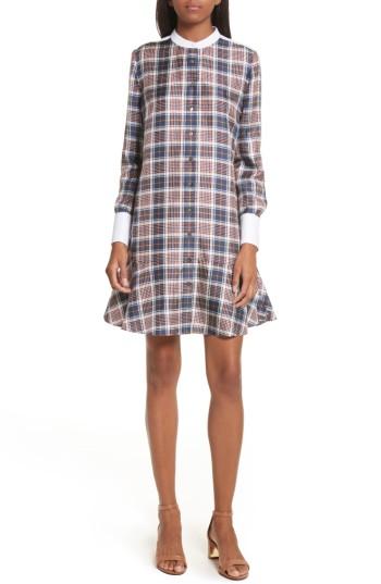 Women's Tory Burch Cora Silk Dress - Blue