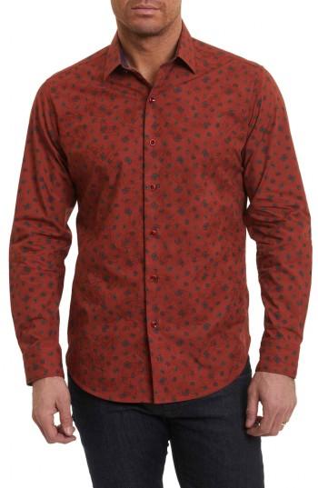 Men's Robert Graham Cold Spring Classic Fit Paisley Sport Shirt - Red