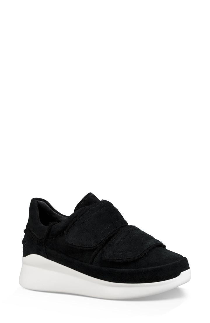 Women's Ugg Ashby Spill Seam Sneaker M - Black