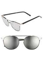 Women's Linda Farrow 54mm 18 Karat White Gold Trim Sunglasses -