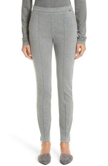 Women's St. John Collection Denim Ponte Crop Leggings