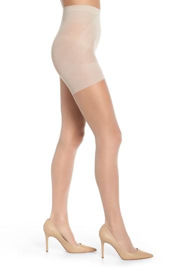 Women's Nordstrom Body Sculpt Sheer Control Top Mid Waist Pantyhose - Beige