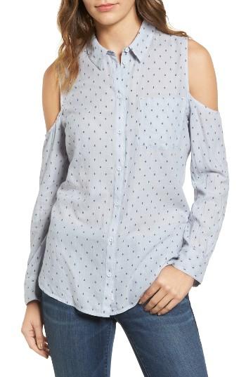 Women's Treasure & Bond Dobby Cold Shoulder Shirt