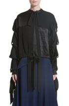 Women's J.w. Anderson Soft Tudor Blouse Us / 12 Uk - Black