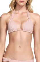 Women's Vix Swimwear Rosewater Bia Bikini Top, Size D - Pink