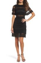 Women's Foxiedox Angelique Open Back Lace Dress - Black