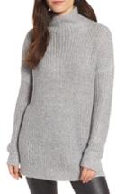 Women's Trouve Rib Knit Sweater, Size - Grey
