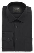 Men's Nordstrom Men's Shop Smartcare(tm) Traditional Fit Dress Shirt - 32/33 - Black