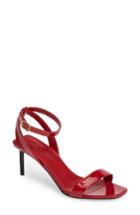 Women's Saint Laurent Edie Ankle Strap Sandal Us / 37eu - Red