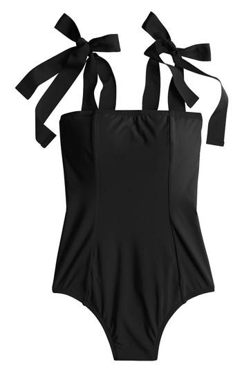 Women's J.crew Grosgrain Tie Shoulder One-piece Swimsuit