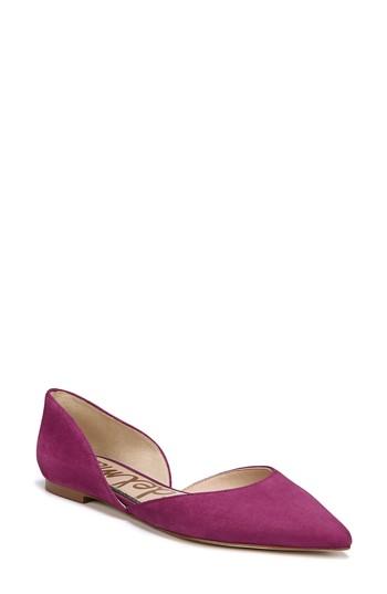 Women's Sam Edelman Rodney Pointy Toe D'orsay Flat M - Purple