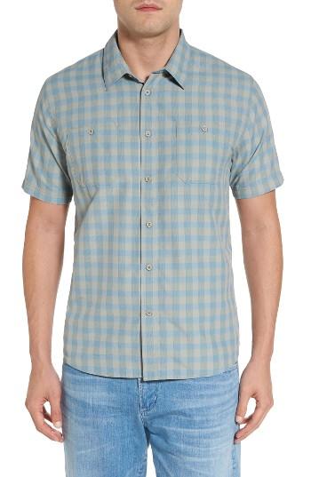 Men's Quiksilver Waterman Collection Wake Sport Shirt - Green