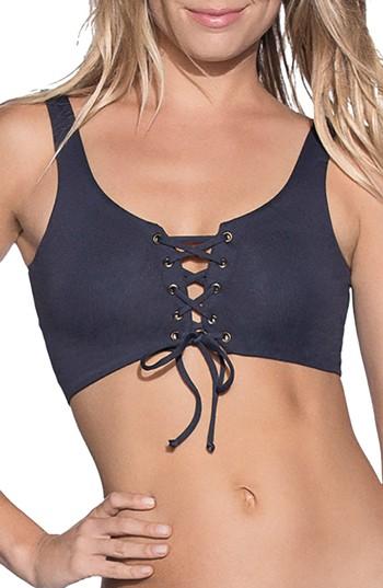 Women's Maaji Moonless Night Dazzling Reversible Bikini Top - Black