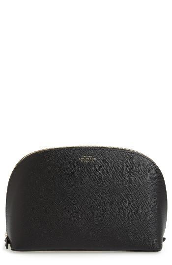 Smythson Medium Leather Cosmetics Case