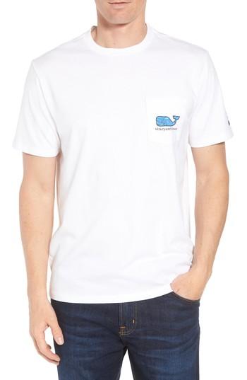 Men's Vineyard Vines X Shark Week(tm) Circling Sharks Pocket T-shirt - White