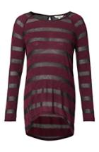 Women's Noppies Stripe Maternity Tunic, Size - Red