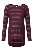 Women's Noppies Stripe Maternity Tunic, Size - Red