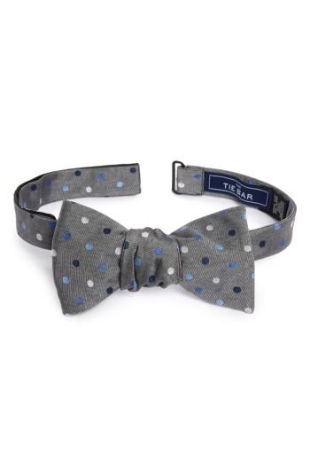 Men's The Tie Bar Spree Dot Silk Bow Tie