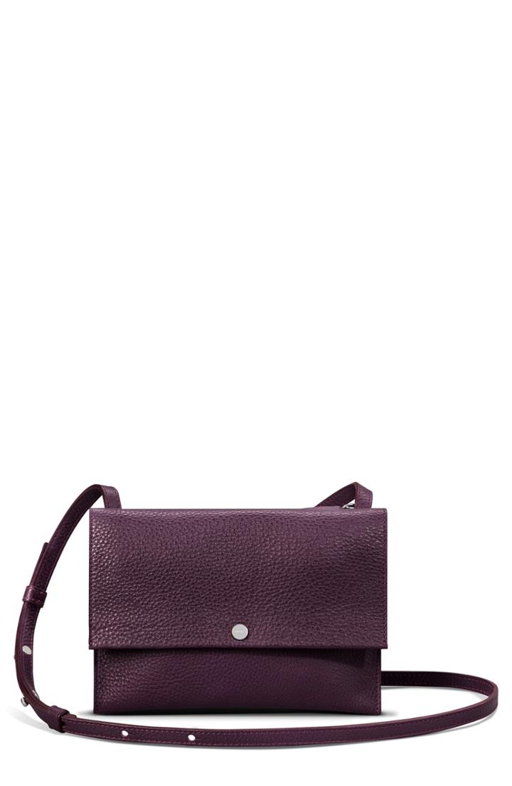 Shinola Accordion Grain Leather Crossbody Bag -