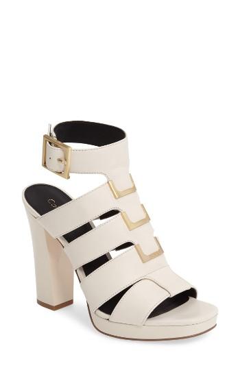 Women's Calvin Klein Benita Cage Sandal M - White