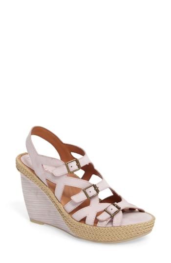 Women's L'amour Des Pieds Ignacia Wedge Sandal .5 M - Pink