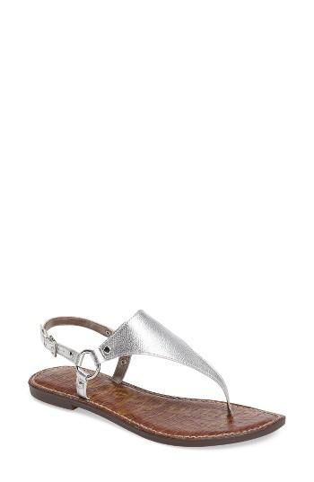 Women's Sam Edelman 'greta' Sandal .5 M - Metallic