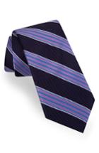 Men's Ted Baker London Stripe Silk Blend Tie, Size - Blue