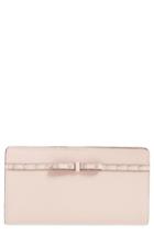 Women's Kate Spade New York Elliott Street Stacy Crystal Bow Leather Wallet - Black