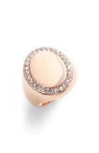Women's Vince Camuto Pave Oval Signet Ring
