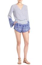 Women's Mimi Chica Print Surplice Romper