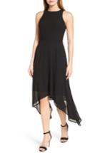 Women's Michael Michael Kors High/low Georgette Dress - Black