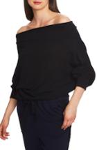 Women's 1.state Off The Shoulder Sweater, Size - Black