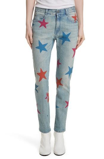 Women's Stella Mccartney The Skinny Boyfriend Star Jeans - Blue