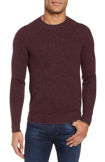 Men's Bonobos Slim Fit Wool Blend Sweater, Size - Red