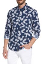 Men's Bonobos Unbutton Down Slim Fit Print Sport Shirt R - Blue