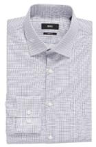 Men's Boss Marley Sharp Fit Check Dress Shirt .5 R - Blue