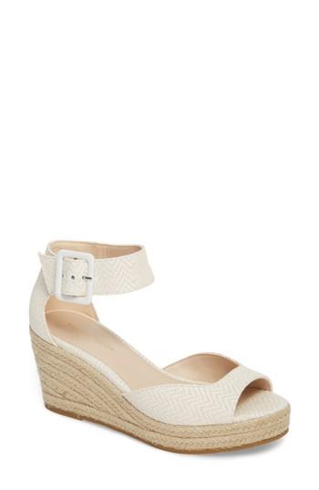 Women's Pelle Moda Kauai Platform Wedge Sandal M - White