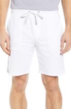 Men's Goodlife Slim Fit Scallop Micro Terry Shorts - White