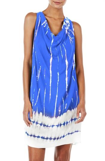 Women's Michael Stars Tie Dye A-line Dress - Blue