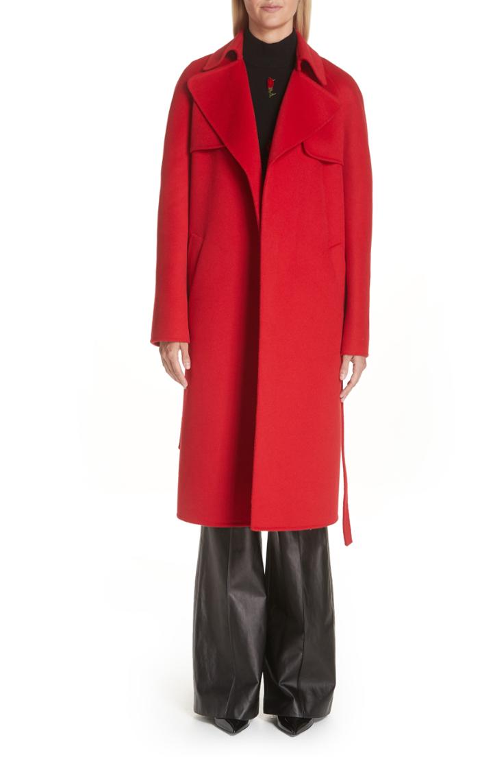 Women's Theory Wool & Cashmere Belted Jacket - Ivory