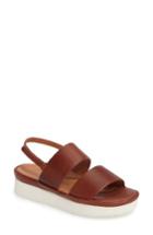 Women's L'amour Des Pieds Abruzzo Slingback Platform Wedge Sandal .5 M - Brown