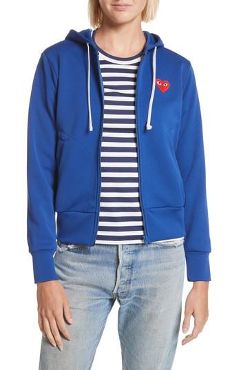 Women's Comme Des Garcons Play Zip Hoodie