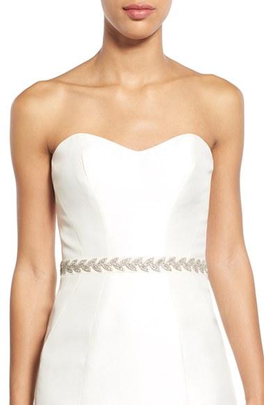 Women's Nitin Crystal Embellished Grosgrain & Tulle Sash