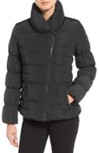 Women's Kenneth Cole Asymmetrical Puffer Jacket - Black
