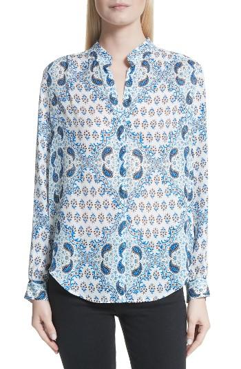Women's L'agence Bianca Silk Blouse - White