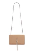 Saint Laurent Medium Kate - Tassel Calfskin Leather Shoulder Bag - Beige