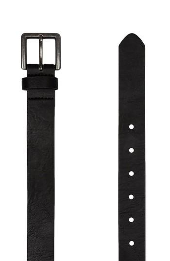 Men's Topman Faux Leather Belt /x-large - Black