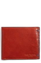 Men's Ted Baker London Aunat Leather Bifold Wallet - Orange